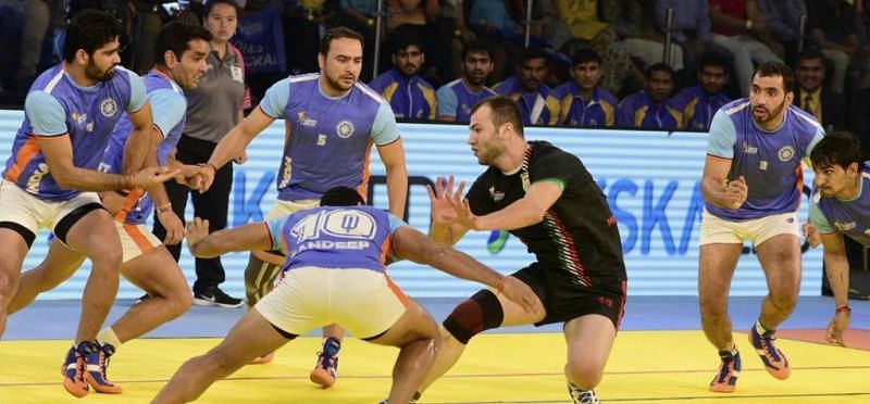 The Indian National Kabaddi team at the 2016 Kabaddi World Cup