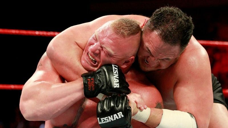 Brock Lesnar defeated Samoa Joe at Great Balls of Fire