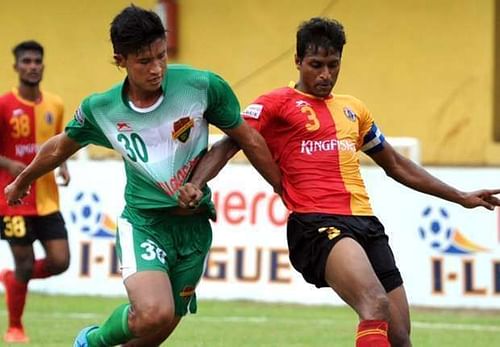 Arnab Mondal (R) is East Bengal's captain