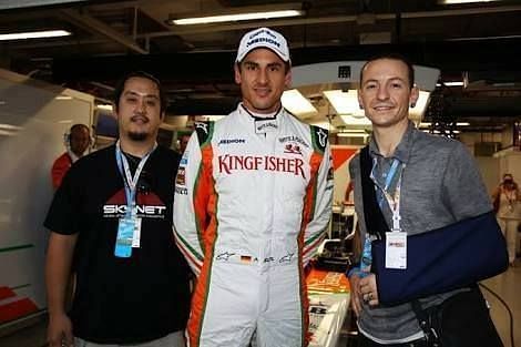 Chester with Adrian Sutil