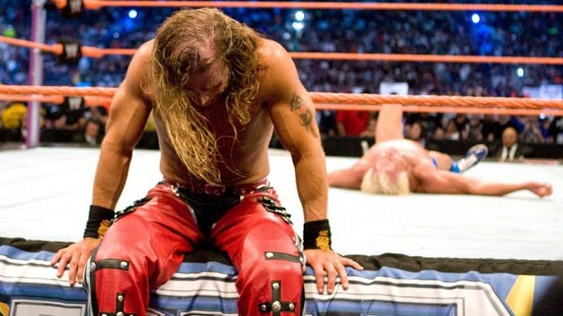 HBK showed his appreciation towards Flair before ending their match. 