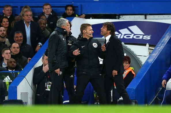 Jose Mourinho and Antonio Conte