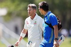 David Warner hit by a bouncer, retires hurt