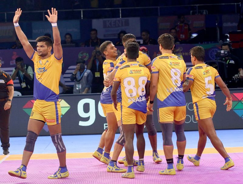 The Bulls couldn&#039;t finish their home leg with a win due to a fine performance by Tamil Thalaivas