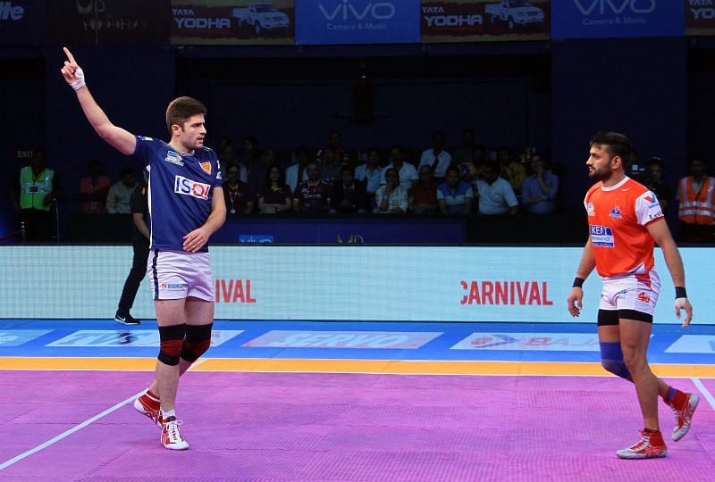 Iran's Abolfazl Maghsodlou once again came good for Dabang Delhi