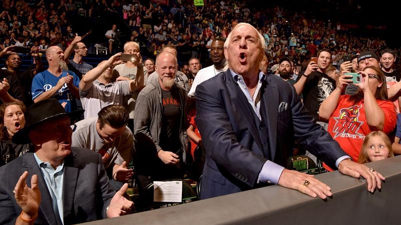 Flair was at ringside for Mahal&#039;s match at Money in the Bank