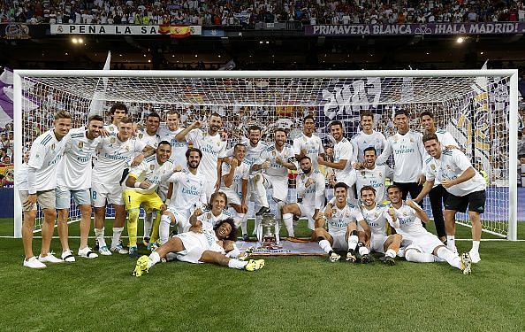 Real Madrid 2017 Spanish Super Cup champions