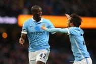 Yaya Toure and David Silva
