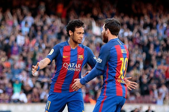 Neymar Messi assists