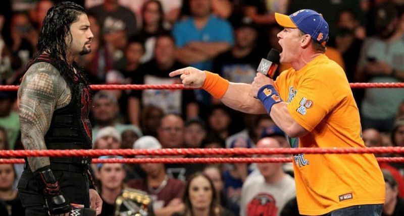 WWE सुपरस्टार जॉन सीना और रोमन रेंस