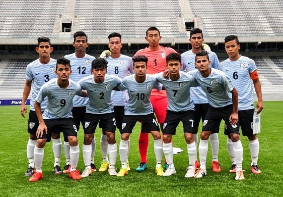 The India U-17 team