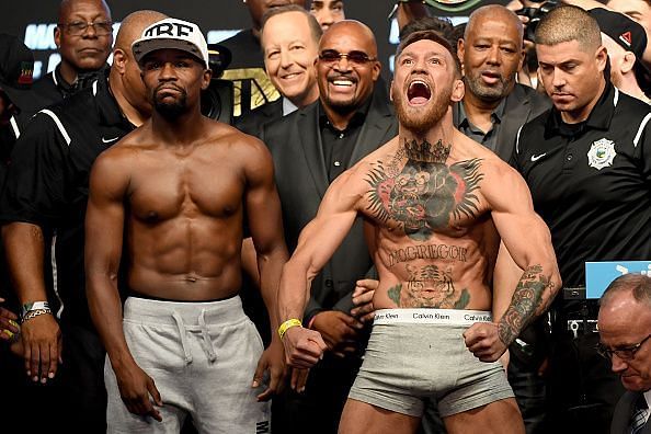 Floyd Mayweather Jr. v Conor McGregor - Weigh-in