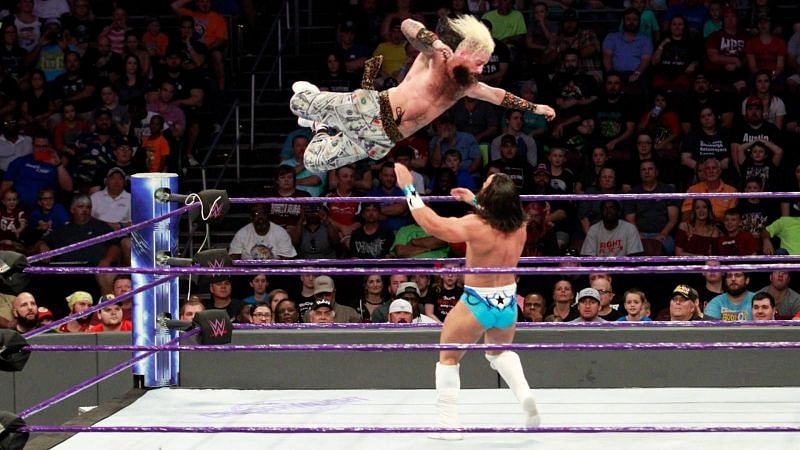 Enzo and Nese did battle in six-man tag action to headline the show