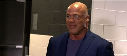 Kurt Angle backstage during RAW.