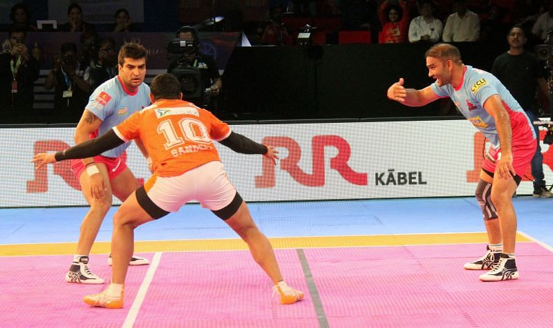 The match came down to the last raid where Sandeep Narwal made a terrible error of judgement