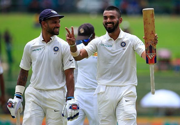 Rahul and Dhawan shared a 188-run partnership in the third Test