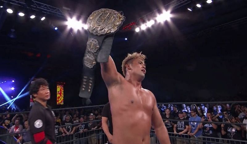 Okada retaining his IWGP title 