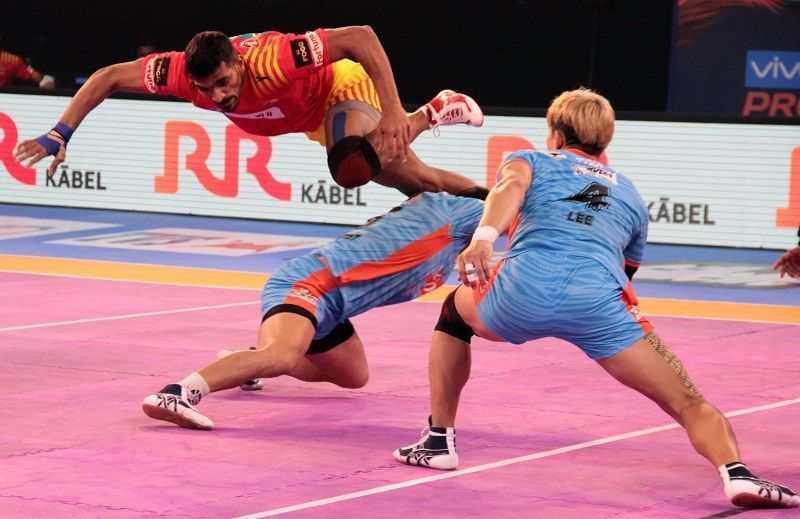 Sukesh Hegde Gujarat Fortunegiants Bengal Warriors