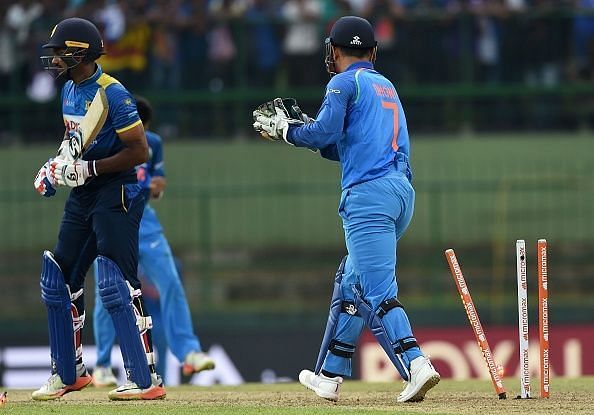 Dhoni equalled Sangakkara&#039;s ODI world record