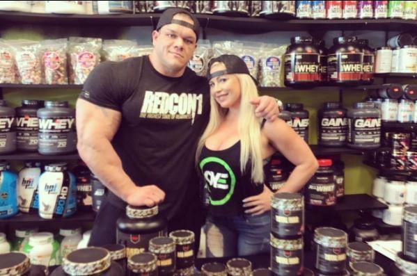 Dallas with girlfriend Dana Brooke.