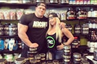Dallas with girlfriend Dana Brooke.