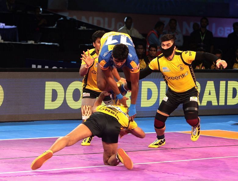 Prapanjan getting tackled early on started the slide for Tamil Thalaivas