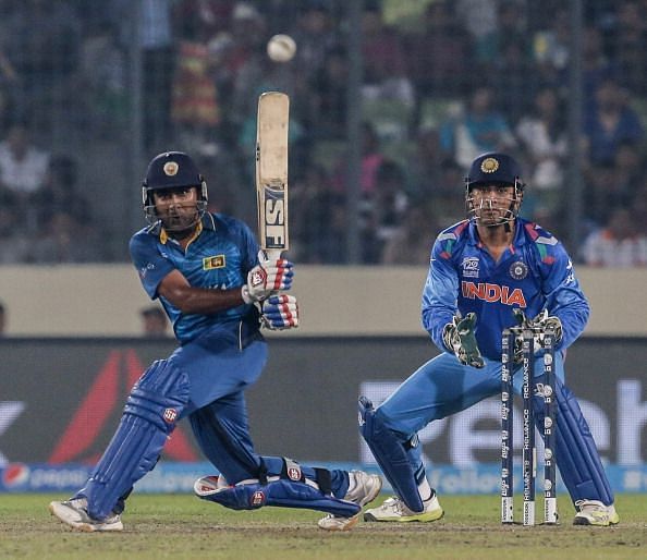 Jayawardene played some fiery knocks against India