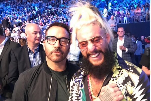 Enzo rubbed shoulders with a host of celebrities at the fight of the century