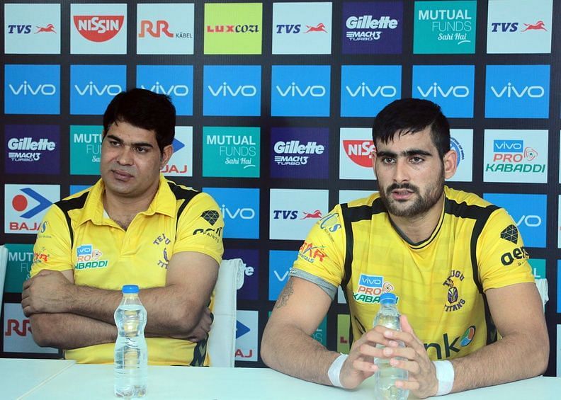 Rahul (right) cut a frustrated figure after the game