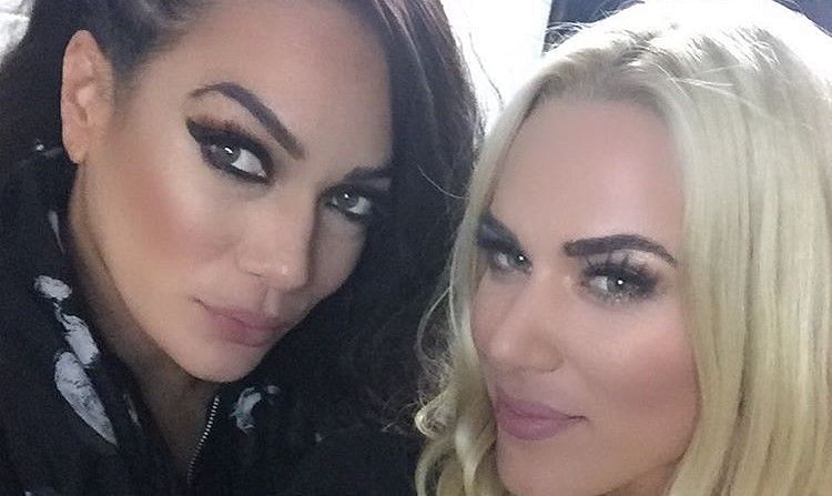 Nia Jax (Left) and Lana (Right) maintain kayfabe in online argument.