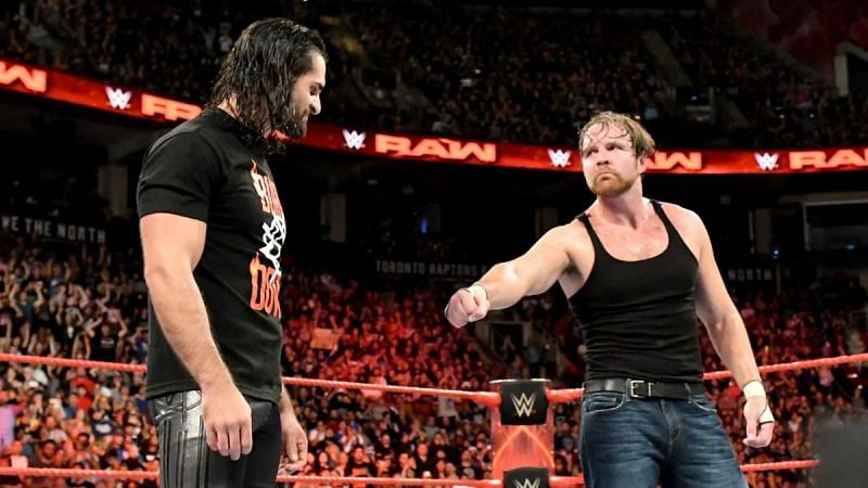 Dean Ambrose offers his hand to Seth Rollins