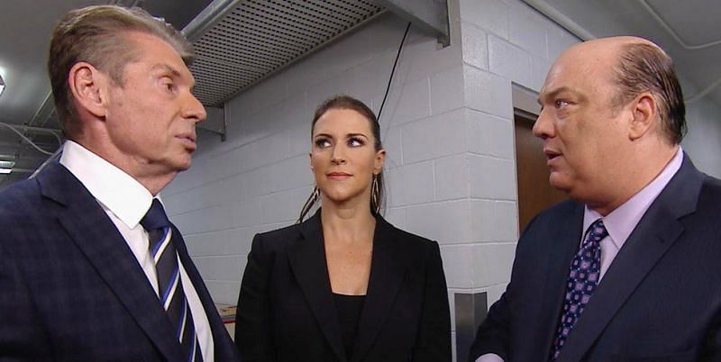 Vince McMahon, Stephanie and Paul Heyman