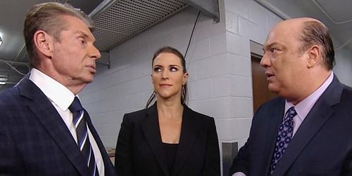 Vince McMahon, Stephanie and Paul Heyman