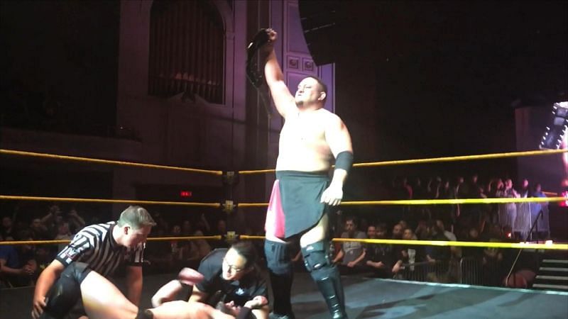 Joe became the first man to win the NXT Championship during a house show
