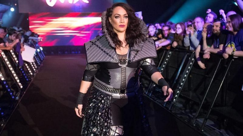 Nia Jax is preparing for her match against Sasha Banks