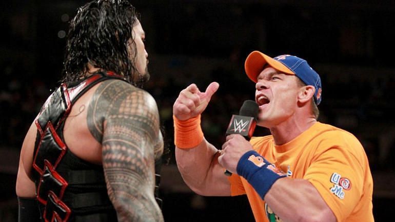 Both Roman Reigns and John Cena spat fire in a epic promo segment for the ages