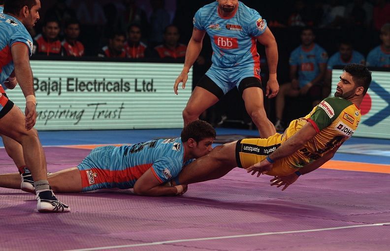 Pardeep Narwal played sensibly once the team was in a dominant position