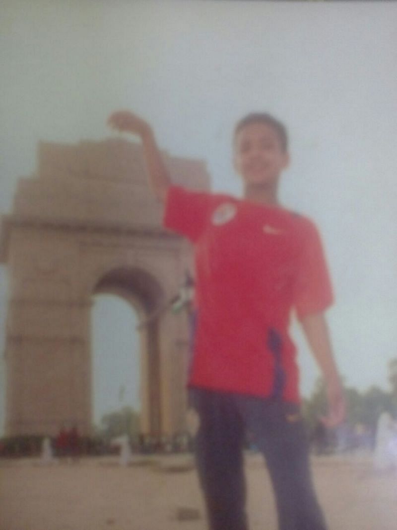 Blurry picture of a young Komal