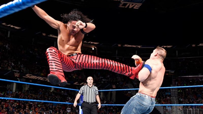 Nakamura hit a Kinshasa to beat Cena, but was that the original plan?
