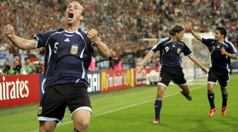 Esteban Cambiasso scored a goal each at the 1995 U-17 World Cup and the 2006 World Cup