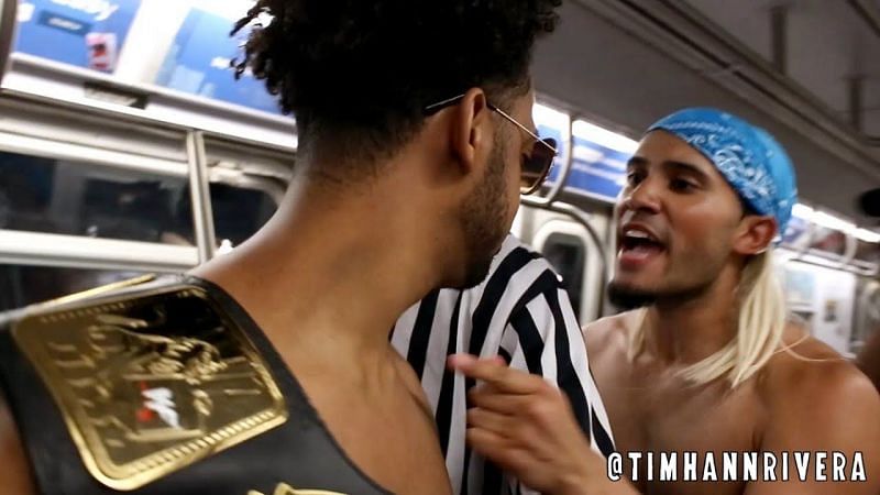 WWE fans re-enacted the Royal Rumble in the New York Subway