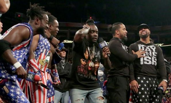The New Day have been involved in a long-running feud with The Usos. 