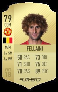 Fellaini&#039;s FUT 18 card