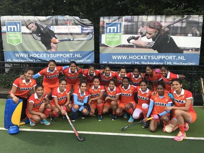 Indian Women's Hockey Team beat Belgium Junior Men’s Team 4-3 in a thrilling encounter