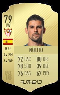 Nolito&#039;s FUT 18 card