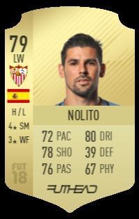 Nolito&#039;s FUT 18 card