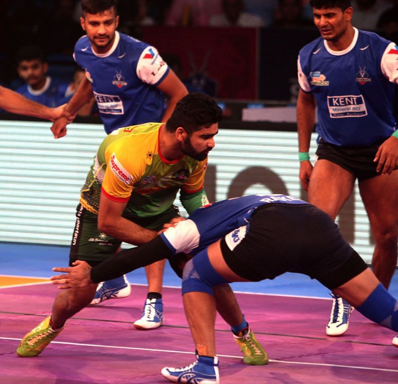 Pardeep Narwal was kept quiet in the first, but bounced back brilliantly