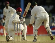 Brian Lara of the West Indies in action
