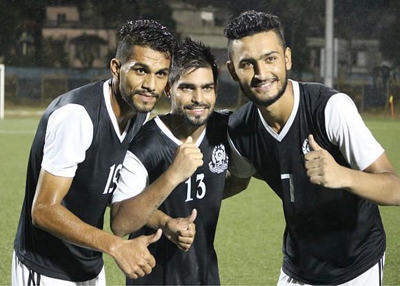 Manvir (R) recently made his India debut