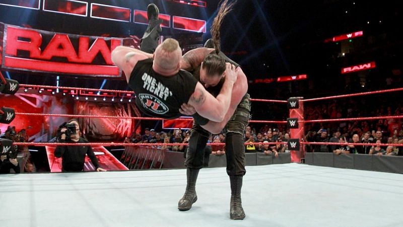 No human being can do that to Brock Lesnar...but Braun Strowman is no human being
